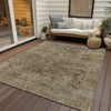 Piper Looms Chantille Border ACN1773 Brown Machine Washable Area Rug Outdoor Lifestyle Image Feature