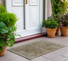 Piper Looms Chantille Border ACN1773 Brown Machine Washable Area Rug Scatter Outdoor Lifestyle Image Feature