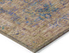 Piper Looms Chantille Border ACN1773 Navy Machine Washable Area Rug Corner Image
