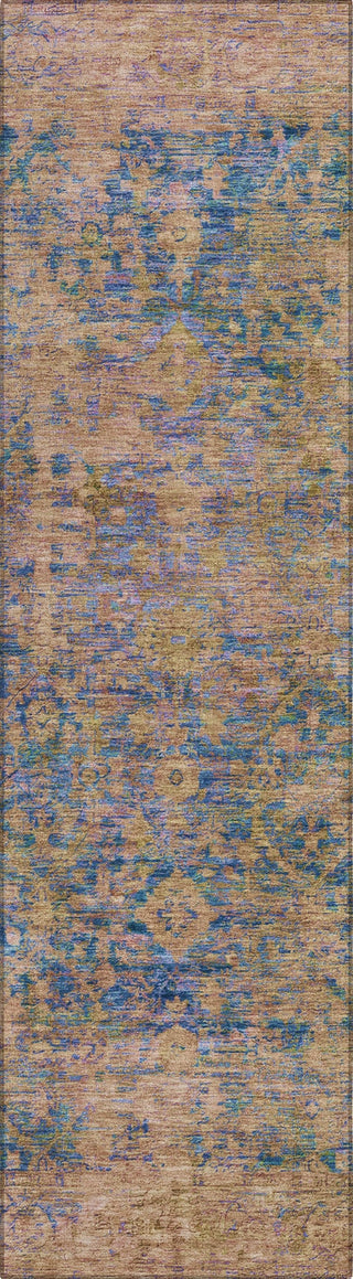Piper Looms Chantille Border ACN1773 Navy Machine Washable Area Rug Runner Main Image
