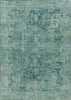 Piper Looms Chantille Border ACN1773 Teal Machine Washable Area Rug main image