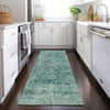 Piper Looms Chantille Border ACN1773 Teal Machine Washable Area Rug Runner Lifestyle Image Feature