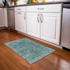 Piper Looms Chantille Border ACN1773 Teal Machine Washable Area Rug Scatter Lifestyle Image Feature