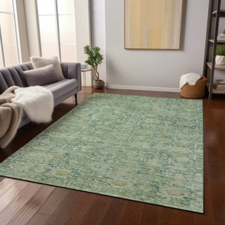 Piper Looms Chantille Modern ACN1774 Aloe Machine Washable Area Rug Lifestyle Image Feature