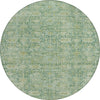 Piper Looms Chantille Modern ACN1774 Aloe Machine Washable Area Rug Round Main Image