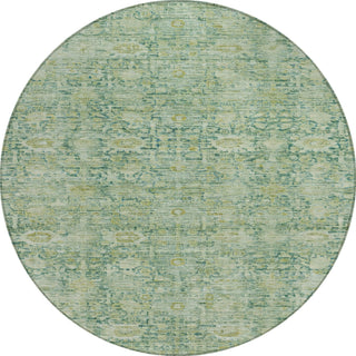 Piper Looms Chantille Modern ACN1774 Aloe Machine Washable Area Rug Round Main Image