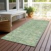 Piper Looms Chantille Modern ACN1774 Aloe Machine Washable Area Rug Runner Outdoor Lifestyle Image Feature