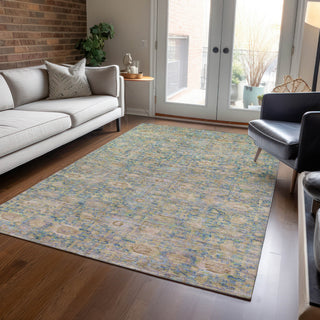 Piper Looms Chantille Modern ACN1774 Coral Machine Washable Area Rug Lifestyle Image Feature