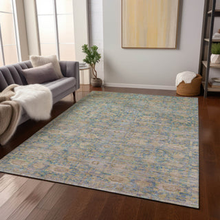 Piper Looms Chantille Modern ACN1774 Coral Machine Washable Area Rug Lifestyle Image Feature