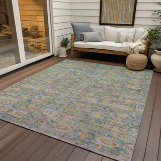 Piper Looms Chantille Modern ACN1774 Coral Machine Washable Area Rug Outdoor Lifestyle Image Feature