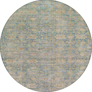 Piper Looms Chantille Modern ACN1774 Coral Machine Washable Area Rug Round Main Image