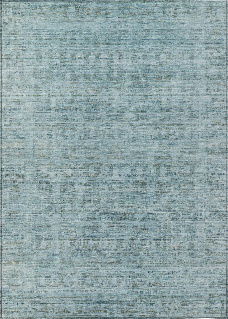 Piper Looms Chantille Border ACN1775 Sky Machine Washable Area Rug main image