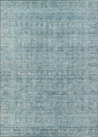 Piper Looms Chantille Border ACN1775 Sky Machine Washable Area Rug main image
