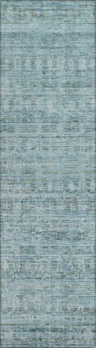 Piper Looms Chantille Border ACN1775 Sky Machine Washable Area Rug Runner Main Image