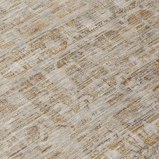 Piper Looms Chantille Border ACN1775 Taupe Machine Washable Area Rug Swatch Image