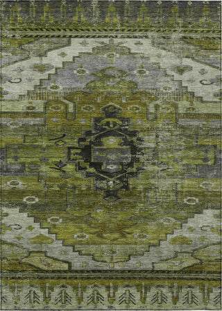 Piper Looms Chantille Tribal ACN1776 Olive Machine Washable Area Rug main image