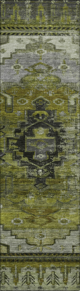 Piper Looms Chantille Tribal ACN1776 Olive Machine Washable Area Rug Runner Main Image