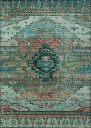 Piper Looms Chantille Tribal ACN1776 Teal Machine Washable Area Rug main image
