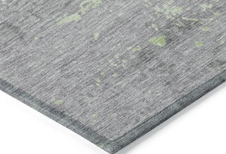 Piper Looms Chantille Modern ACN1777 Aloe Machine Washable Area Rug Corner Image