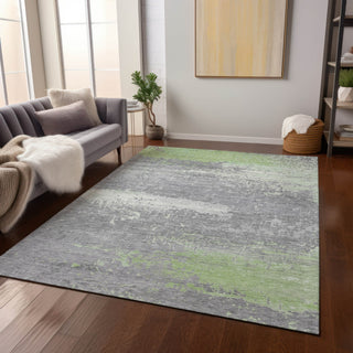 Piper Looms Chantille Modern ACN1777 Aloe Machine Washable Area Rug Lifestyle Image Feature