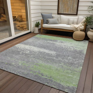 Piper Looms Chantille Modern ACN1777 Aloe Machine Washable Area Rug Outdoor Lifestyle Image Feature