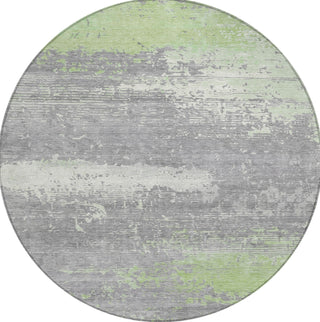 Piper Looms Chantille Modern ACN1777 Aloe Machine Washable Area Rug Round Main Image