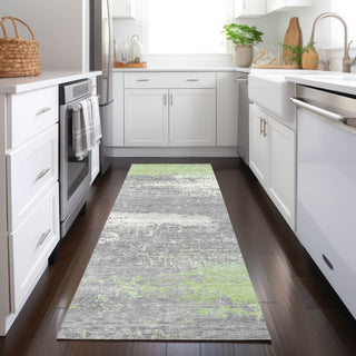 Piper Looms Chantille Modern ACN1777 Aloe Machine Washable Area Rug Runner Lifestyle Image Feature