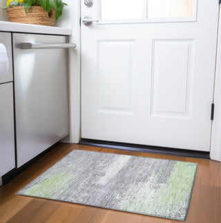 Piper Looms Chantille Modern ACN1777 Aloe Machine Washable Area Rug Scatter Lifestyle Image Feature