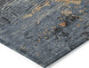 Piper Looms Chantille Modern ACN1777 Blue Machine Washable Area Rug Corner Image