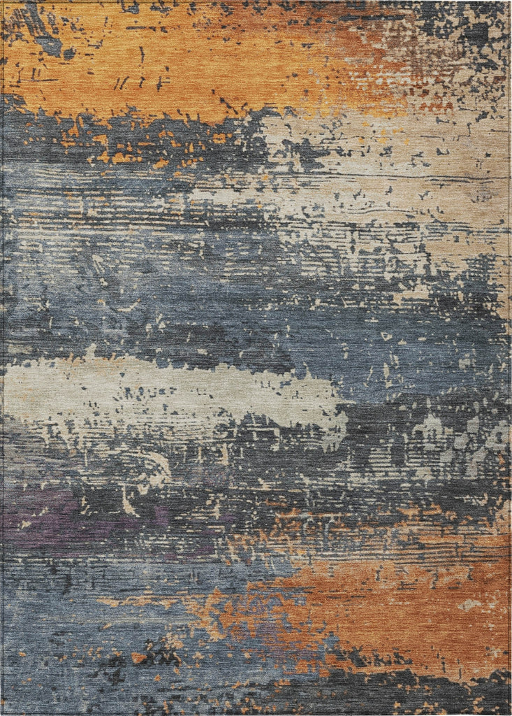 Piper Looms Chantille Modern ACN1777 Blue Machine Washable Area Rug main image
