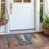 Piper Looms Chantille Modern ACN1777 Blue Machine Washable Area Rug Scatter Outdoor Lifestyle Image Feature