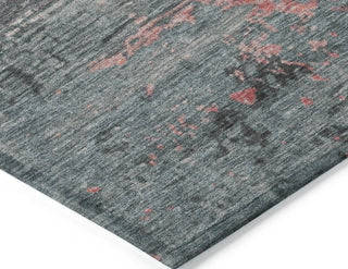 Piper Looms Chantille Modern ACN1777 Coral Machine Washable Area Rug Corner Image