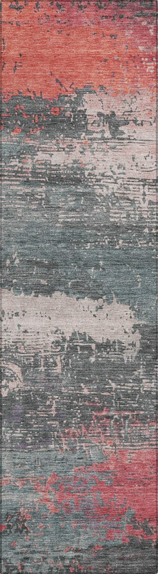 Piper Looms Chantille Modern ACN1777 Coral Machine Washable Area Rug Runner Main Image