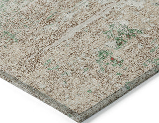 Piper Looms Chantille Modern ACN1777 Khaki Machine Washable Area Rug Corner Image