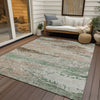 Piper Looms Chantille Modern ACN1777 Khaki Machine Washable Area Rug Outdoor Lifestyle Image Feature