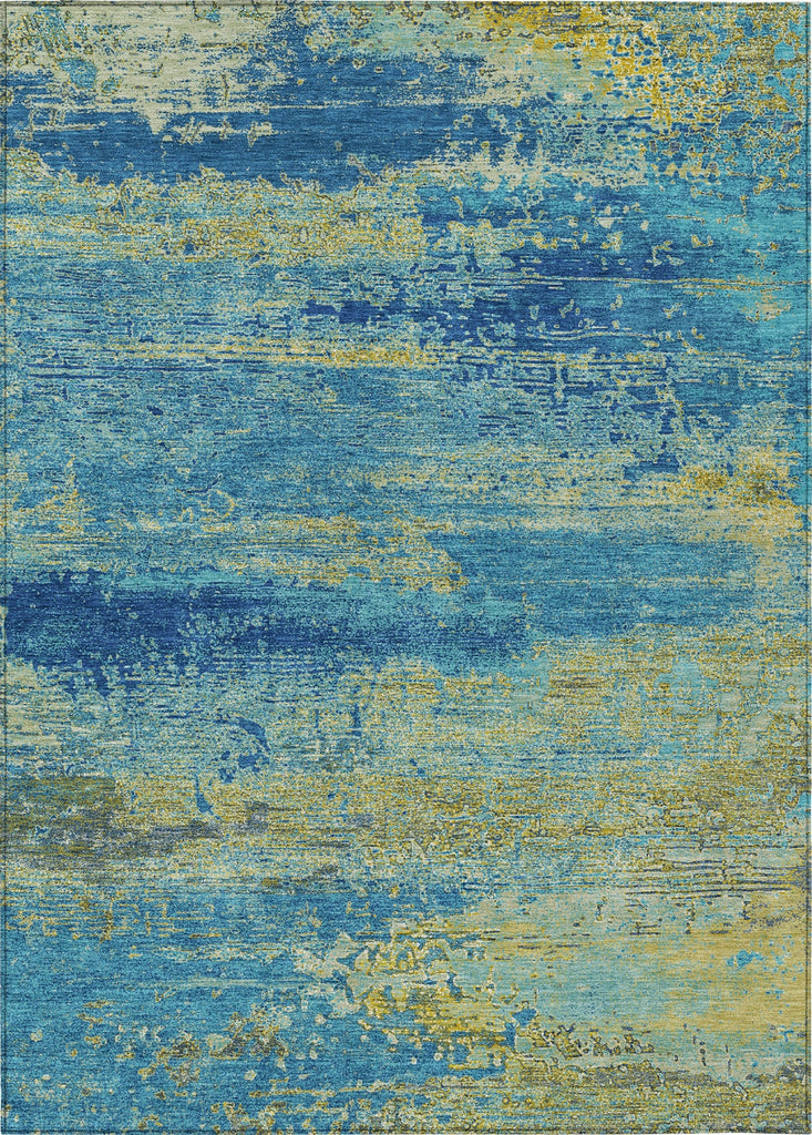Piper Looms Chantille Modern ACN1777 Navy Machine Washable Area Rug main image