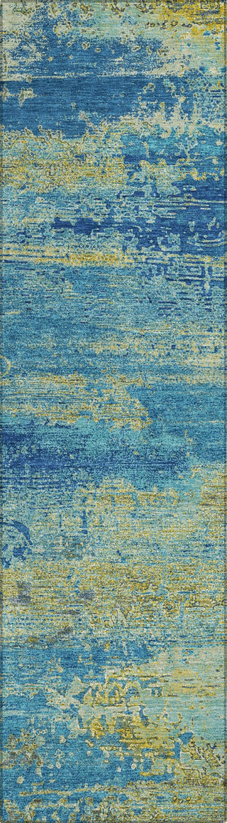 Piper Looms Chantille Modern ACN1777 Navy Machine Washable Area Rug Runner Main Image