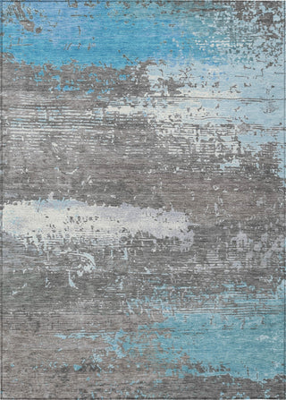Piper Looms Chantille Modern ACN1777 Teal Machine Washable Area Rug main image