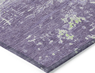 Piper Looms Chantille Modern ACN1778 Purple Machine Washable Area Rug Corner Image