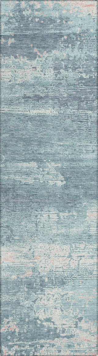 Piper Looms Chantille Modern ACN1778 Teal Machine Washable Area Rug Runner Main Image