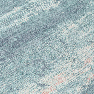 Piper Looms Chantille Modern ACN1778 Teal Machine Washable Area Rug Swatch Image