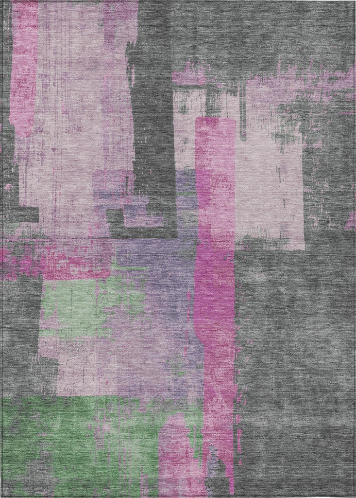 Piper Looms Chantille Blocks ACN1779 Blush Machine Washable Area Rug main image