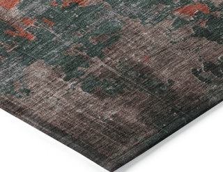 Piper Looms Chantille Modern ACN1780 Coral Machine Washable Area Rug Corner Image
