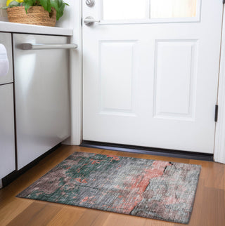 Piper Looms Chantille Modern ACN1780 Coral Machine Washable Area Rug Scatter Lifestyle Image Feature