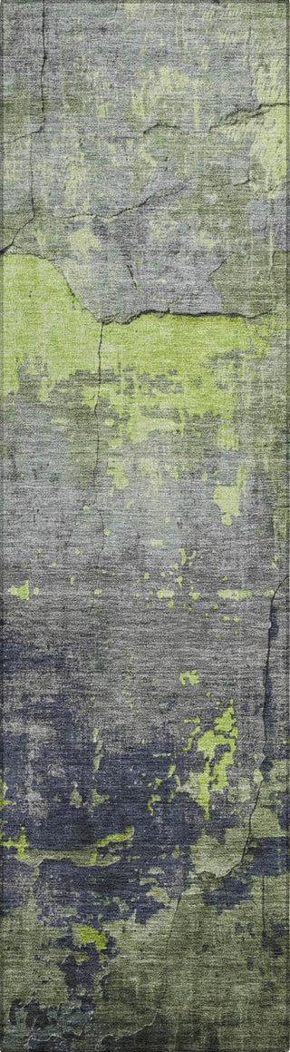 Piper Looms Chantille Modern ACN1780 Lime Machine Washable Area Rug Runner Main Image