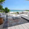 Piper Looms Chantille Modern ACN1780 Sky Machine Washable Area Rug Outdoor Lifestyle Image Feature