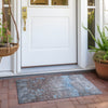 Piper Looms Chantille Modern ACN1780 Sky Machine Washable Area Rug Scatter Outdoor Lifestyle Image Feature