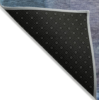 Piper Looms Chantille Contemporary ACN1781 Blue Machine Washable Area Rug Backing Image