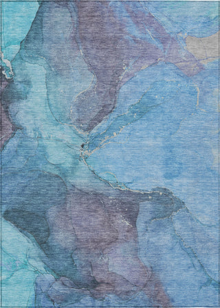 Piper Looms Chantille Contemporary ACN1781 Blue Machine Washable Area Rug main image