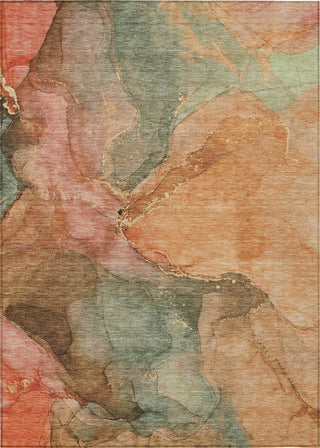 Piper Looms Chantille Contemporary ACN1781 Coral Machine Washable Area Rug main image